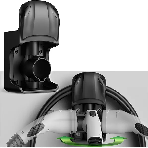 westsaim EV Charger Holder Wall Mount, EV Charging Cable Holder for Electric Vehicle Mobile Connector Organizer, Upgraded Rotatable J1772 Plug Hangers