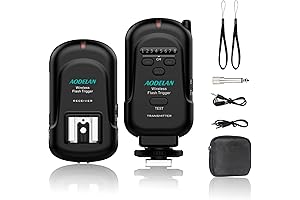 AODELAN Wireless Lightning Trigger for Canon, Nikon, Olympus and More
