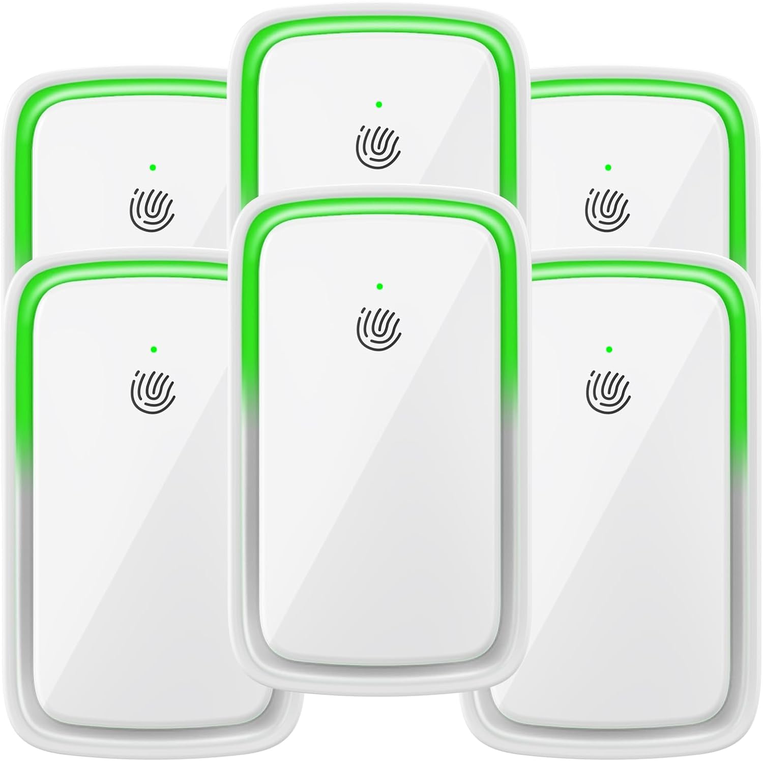 2026 Upgraded Air Ionizers for Dust Mites Plug in Air Purifier Quiet Odor Eliminator with Negative Ion Generator for Home Bedroom, Office, Kitchen, Pet Odor, Smoke, Dust,6 Pack