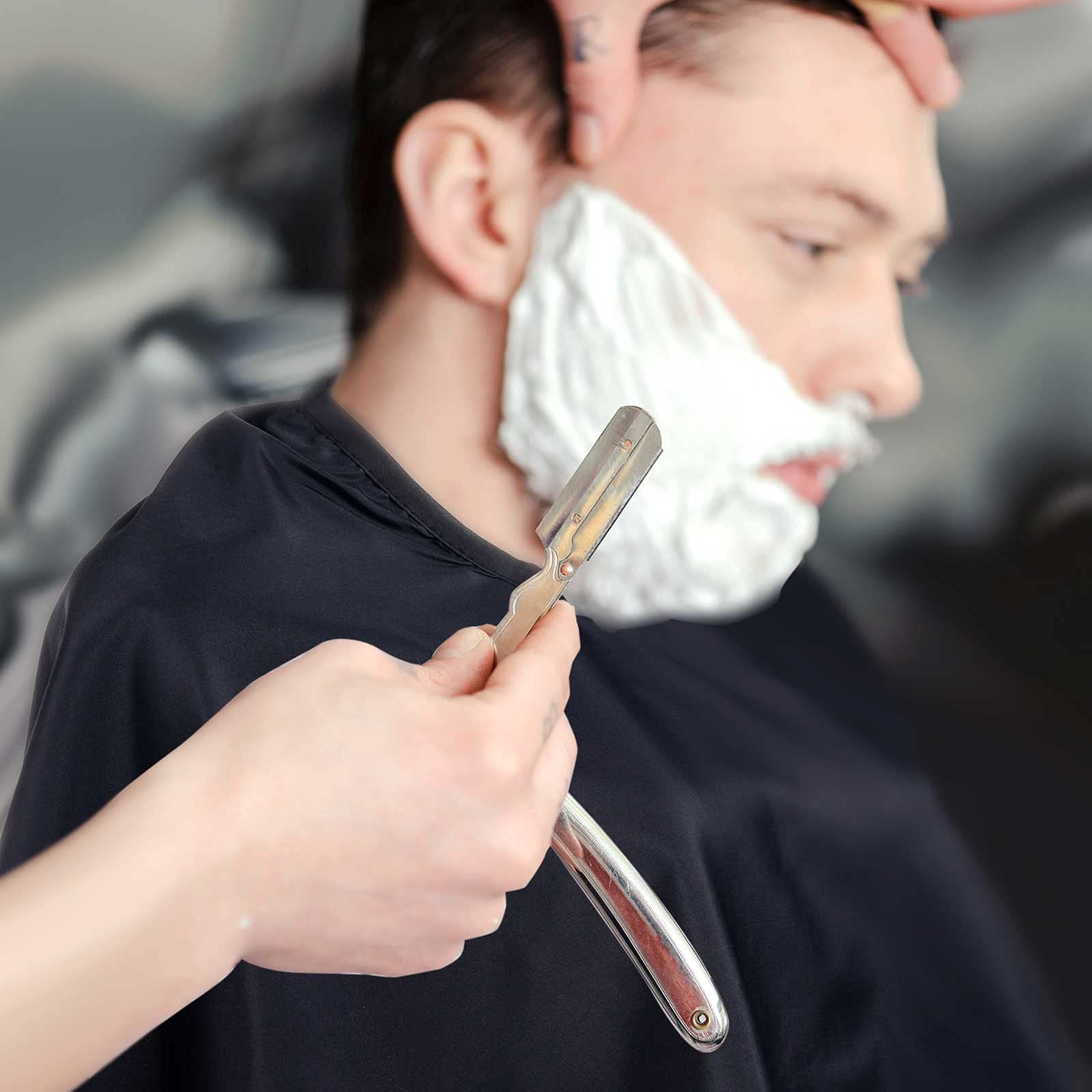 3 capas de maquillaje para clientes, baberos de maquillaje, delantales de barba, delantales de tinte para cabello, capas de champú, capas de peluquería, cabo corto, para peluquería, accesorios para 8