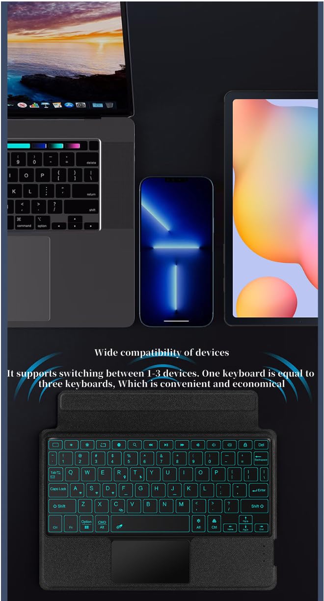 Amazon.co.jp: Xiaomi Pad 6S Pro 12.4インチ対応 キーボードケース 7