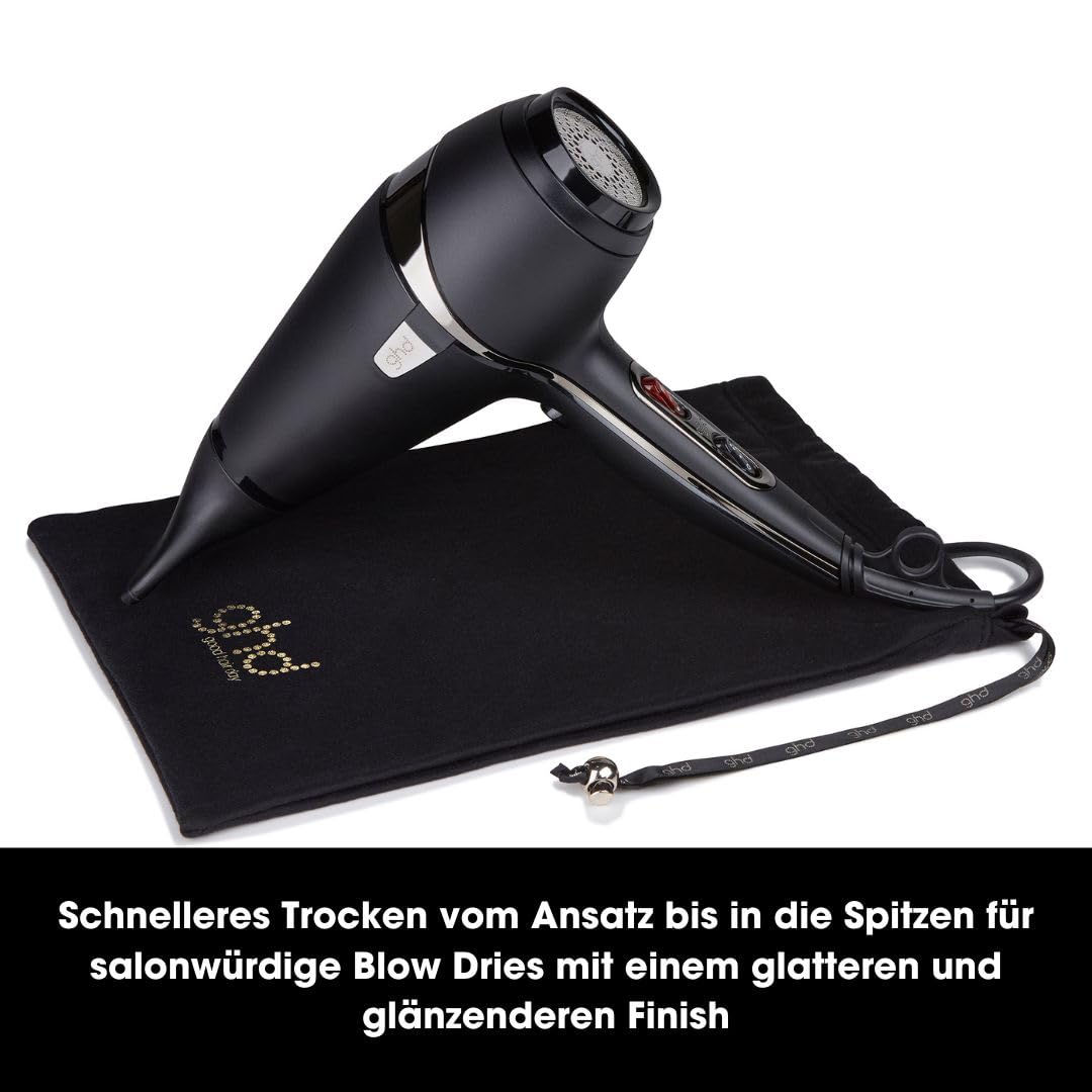 ghd air Föhn: Leistungsstarker Ionen Haartrockner mit 2.100 W Motor, für schnelles Trocknen, mehr Glanz, geschmeidiges Haar, Anti Frizz Finish & alle Haartypen