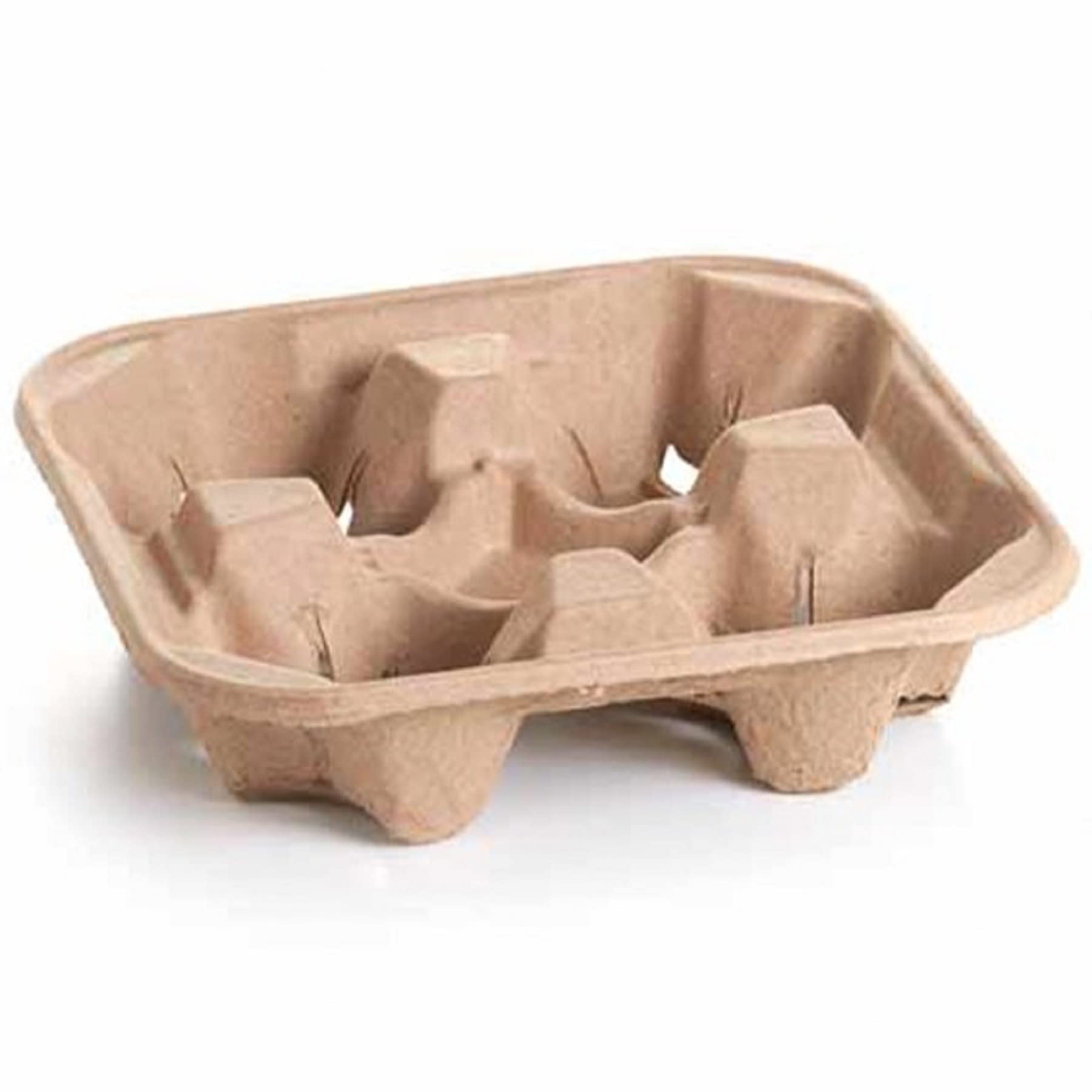 Portavasos Dobles/Cuádruples de Cartón, Para Transportar Bebidas, Aislantes del Calor. Reciclable y Biodegradable. (150 cuadruples)