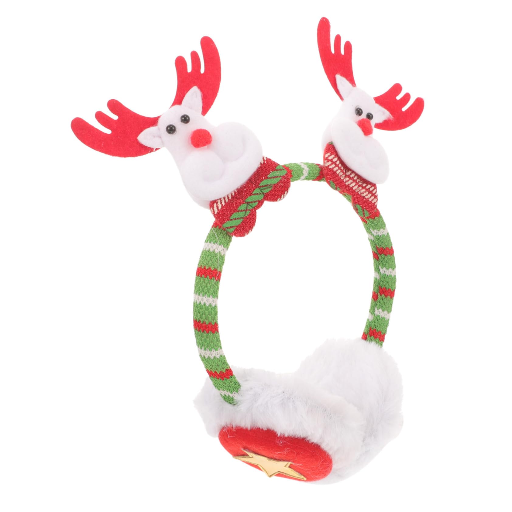 Homoyoyo Christmas Accessories Winter Warm Earmuffs Headwear Headband Decorations for Women Girls