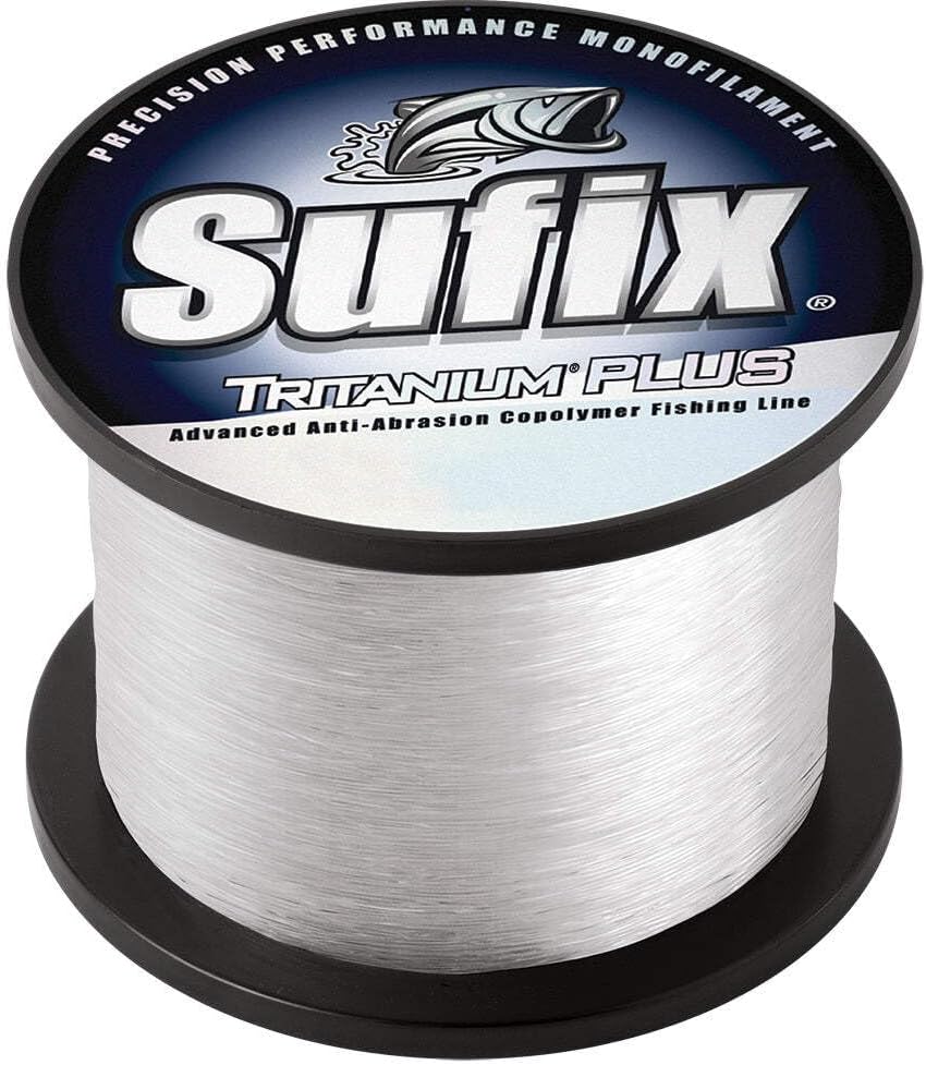 Sufix Tritanium Plus 1/4-Pound Spool Size Fishing Line (Clear, 17-Pound)