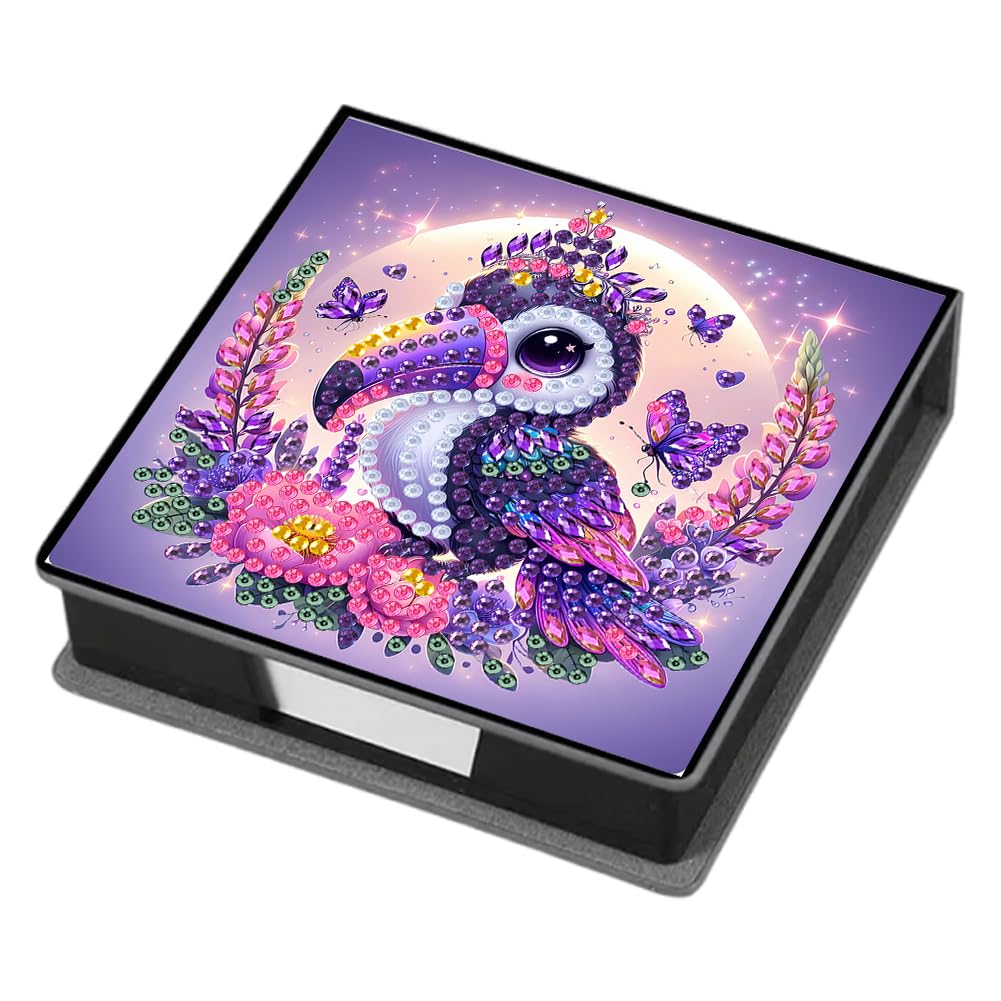 Fiorky L Diamond Painting Accessories, Eather 5D Diamond Painting Kit Note Box With 160 Sheets Diamond Art Notebook Box For Home Office Schoo Supplies Holiday Gifts For Adults Kids