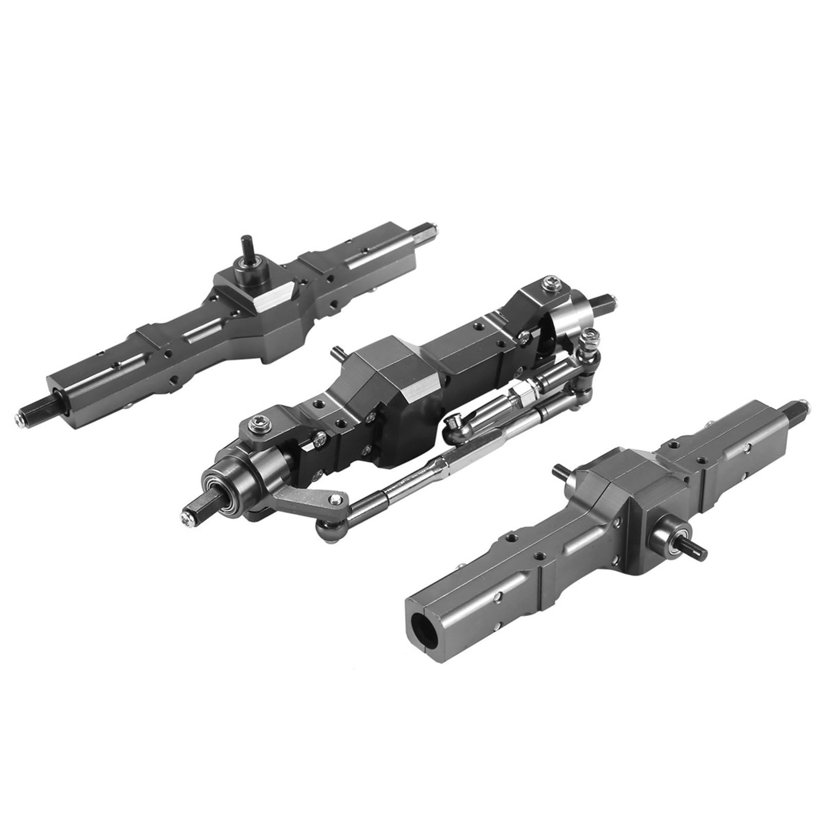 Misura for WPL 1/16 B16 B36 6WD Sostituire Aggiornamento Anteriore/Posteriore/Ponte ASSE Parte Set Camion RC Parti di Automobili
