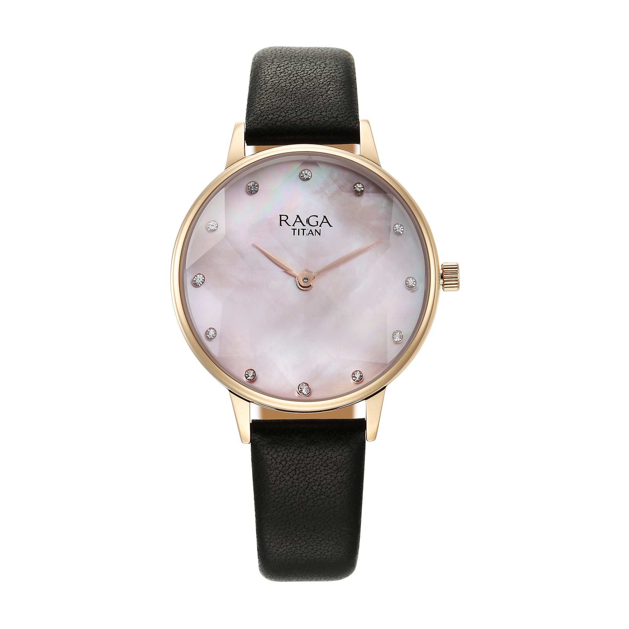 Titan Raga Showstopper Quartz Analog Mother of Pearl Dial Leather Strap Watch for Women-95274WL01 (B0CVTZK5VC) Amazon Price History, Amazon Price Tracker