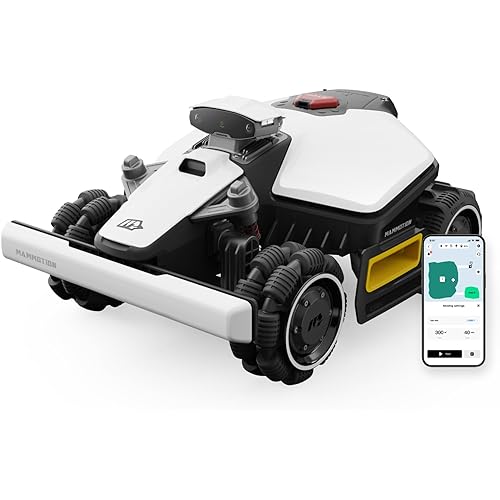 Mammotion LUBA mini AWD 800H Robotic Lawn Mower, for 0.2 Acres, All-Wheel-Drive for 80% Slope, No Wire, No RTK Installation, Free NetRTK+AI Vision Positioning, Cutting Height 2.2"-4.0"