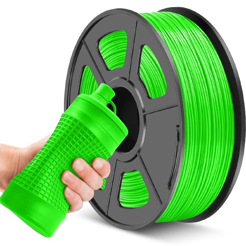 Image of JAYO Green TPU Filament 1.75mm 1KG, Flexible 3D Printer Filament | Shore 95A, Strong Elasticity, Abrasion Resistance, Smooth Pringting, Fits Most FDM Printers