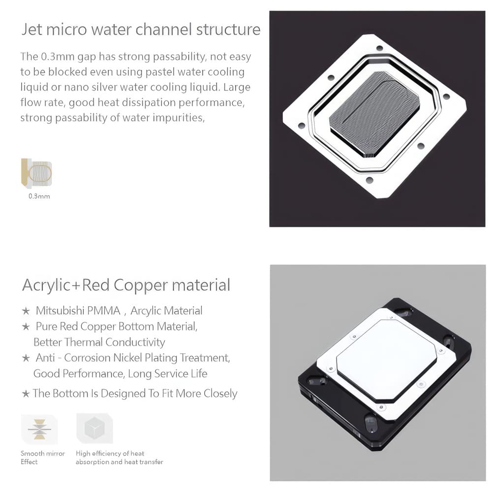 Amazon.com: CPU Water Block - AMD Socket AM5, AM4 - Ryzen 3, Ryzen