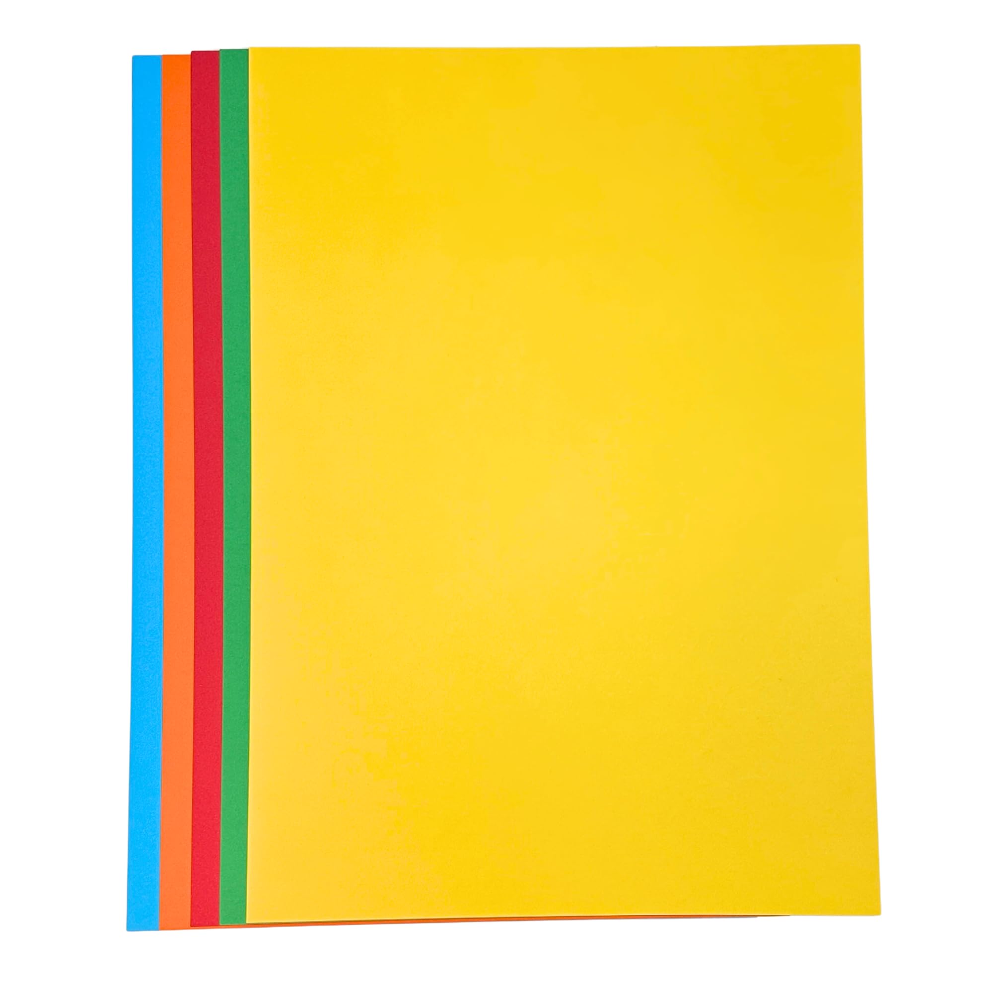 A2 Cards Rainbow Coloured Card Pack of 25 Sheets 160gsm Thick Cardstock for Arts & Crafts School Projects Posters Printer Friendly Craft Card