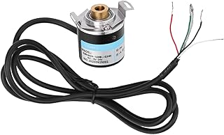 Fafeicy AB 2-Phase Encoder, DC 5-24V Hollow Shaft Encoder AB 2 Phase Quadrature Encoder 6-8mm for Office Automation and Engineering Fields(500B), Encoder