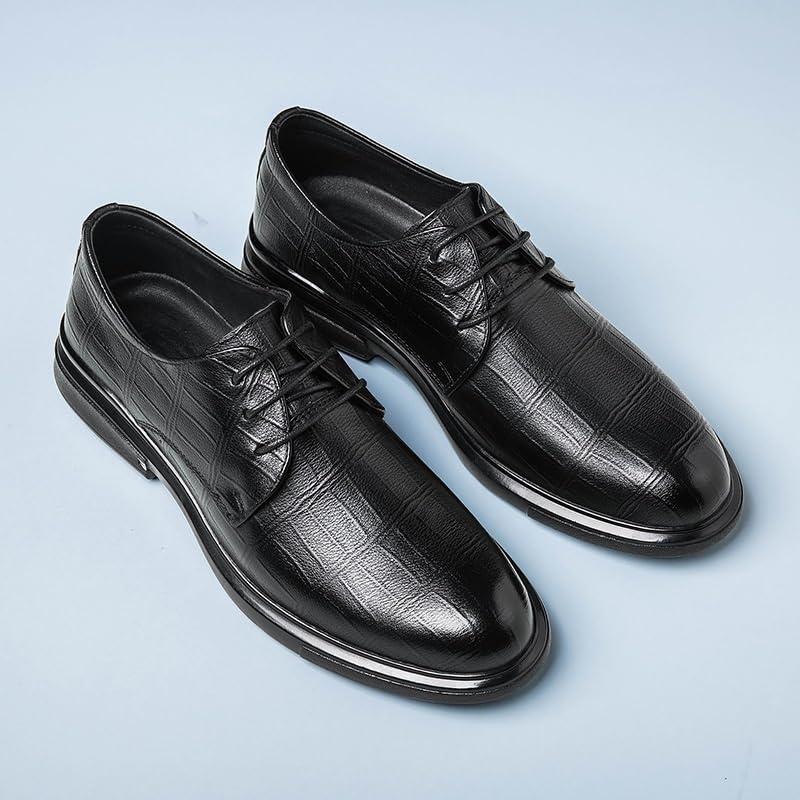 Groom Suit Wedding Shoes for Men Leather Oxford Lace-Up Dress Footwear Formal Business Office Event Style3