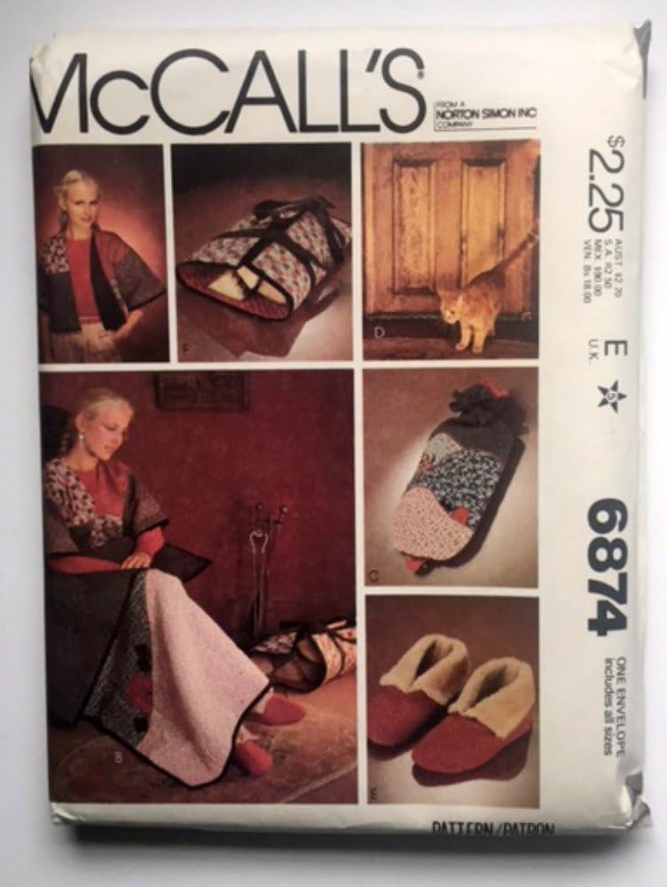 McCall's 6874 Sewing Pattern Energy Saver Draft Stopper Log