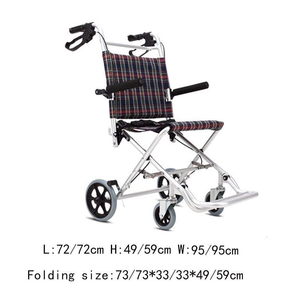 Standardowy Walker składany wózek na zakupy przenośny aluminiowy wózek inwalidzki dla osób w podeszłym wieku dzieci Ultra lekki prezent na wózek inwalidzki Comfortable anniversary