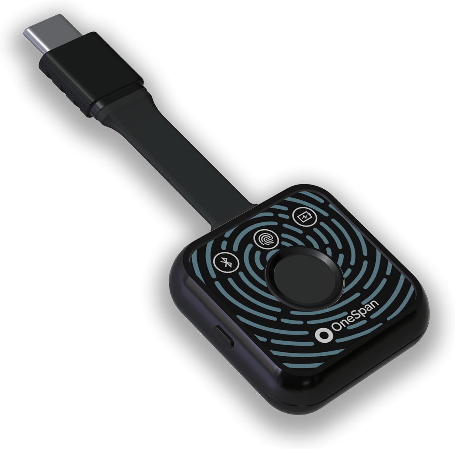 DIGIPASS FX1 Bio FIDO2 Security Key - Biometrischer Fingerabdrucksensor, USB-C, Bluetooth LE & NFC - Phishing-resistenter Hardware-Authentifikator für passwortlose MFA & Passkeys - Schwarz