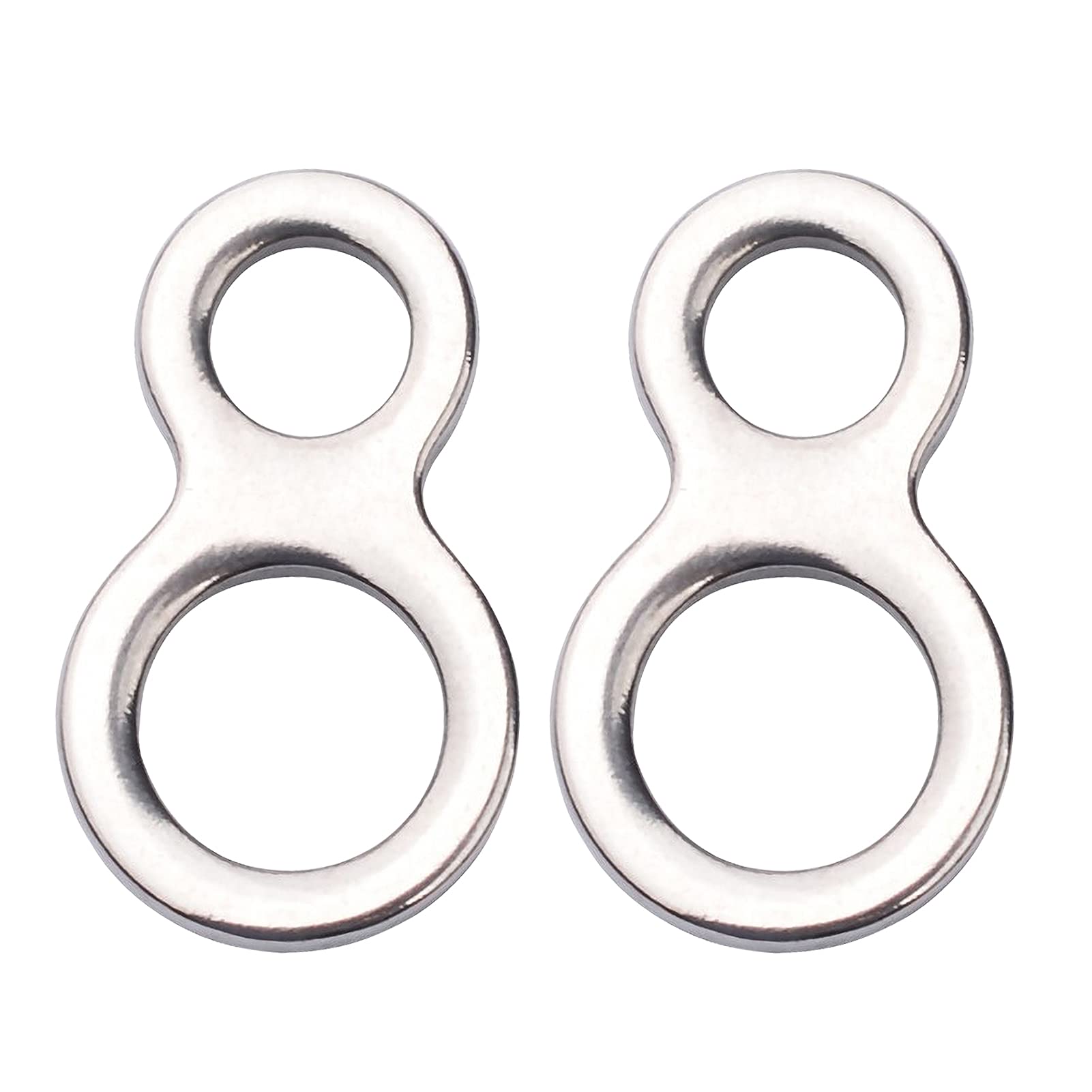 AMYSPORTS Lure Connector Solid Rings Fishing Stainless Steel Jigging Ring Kit High Strength Jigging Ring Fishing Saltwater Freshwater