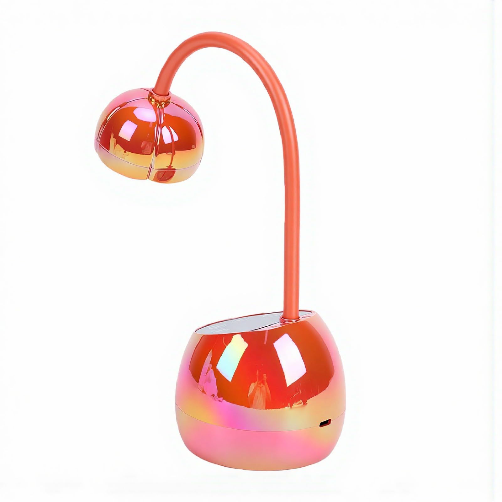 Asciuga Unghie LED 36 W con Collo di Cigno Flessibile per Smalto Gel Ad Asciugatura Rapida a Casa o in Salone (ORANGE)