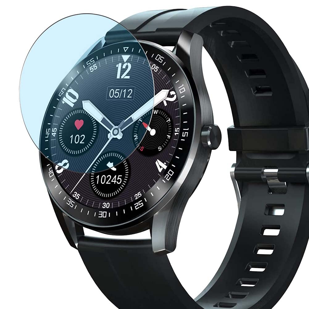 Vaxson 3-Pack Anti Blue Light Screen Protector, compatible with ZOLUIKIS Z5 1.3" Smart Watch Smartwatch, Blue Light Blocking Film TPU Guard [NOT Tempered Glass/Case Cover ]