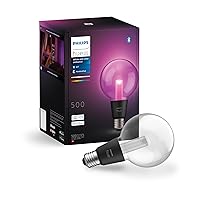 Philips Hue Lightguide G95 - Lampadina intelligente a globo, luce bianca e colorata