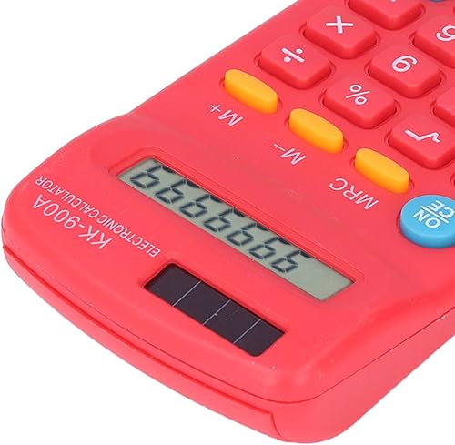 Miniatura 4 de Mini calculadoras de tamaño de bolsillo, pantalla de mano en ángulo de 8 dígitos, calculadora inteligente de energía solar de batería para oficina,