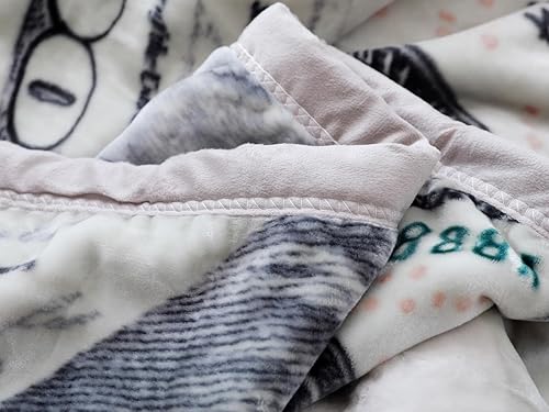 Miniatura 5 de Manta con diseño de lobo, 3.5 libras, ultra suave, de felpa, cálida