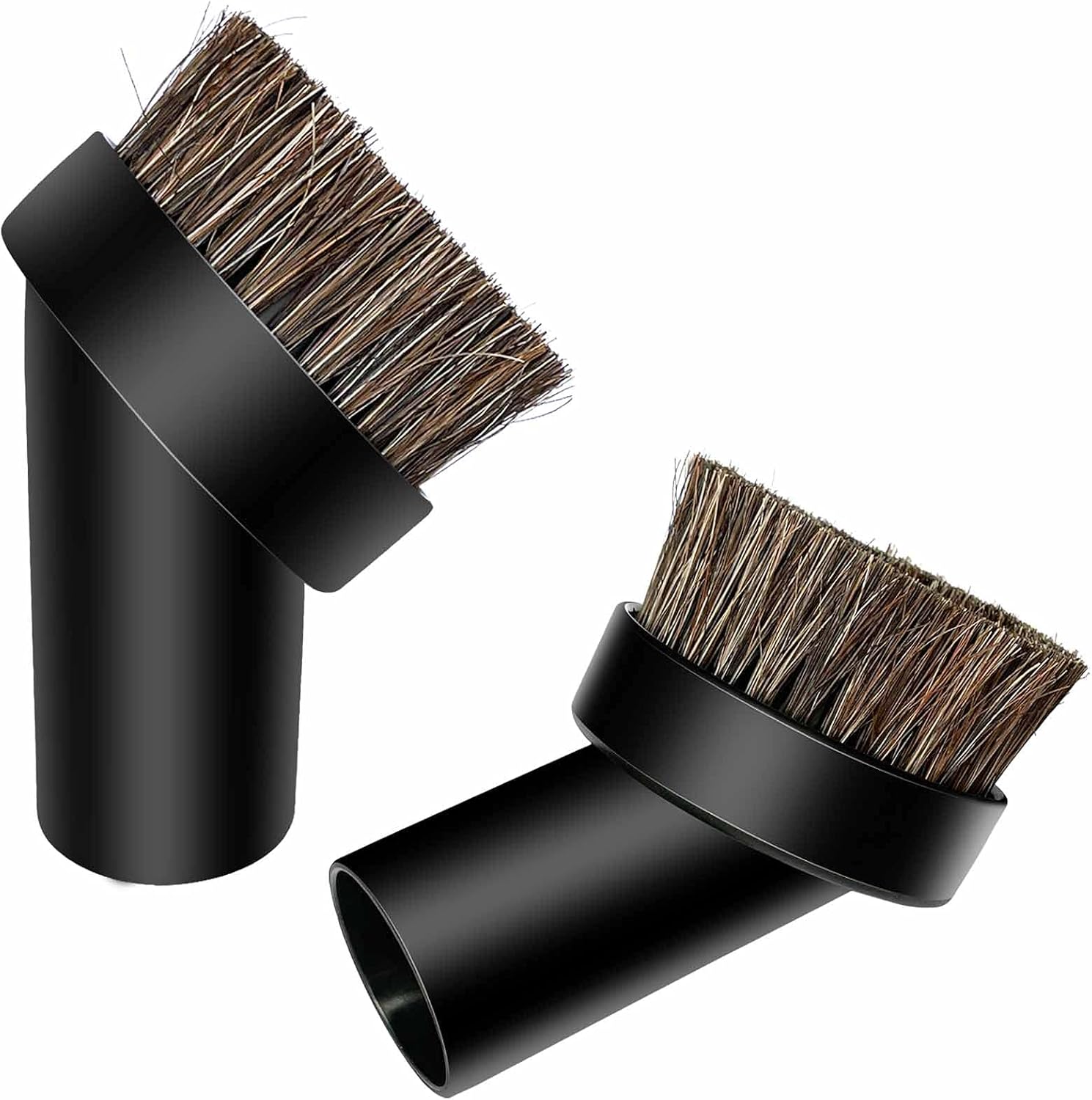 LEOAOEA 2 Pack 1.25" Horse Hair Vacuum Attachment, Round Dust Brush, Black Hair Fit for 32mm Vacuum Cleaner Attachment Replacement : Home & Kitchen