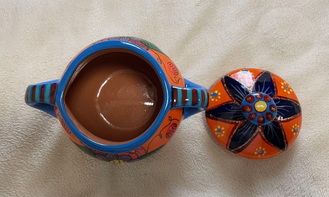レア　ポット　高級　陶器　メキシコ　職人の手作り レアポット高級陶器メキシコ職人の手作り