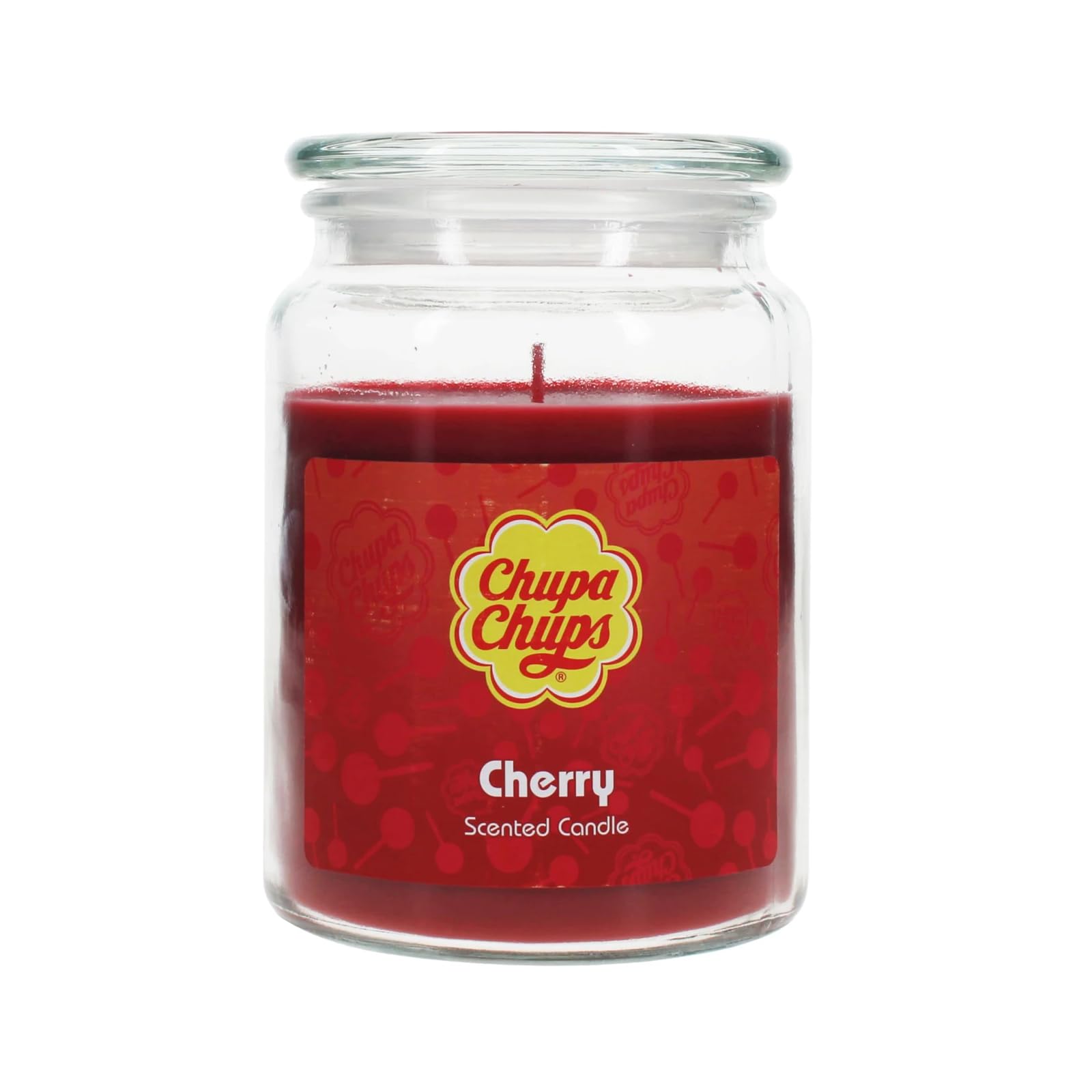 Chupa Chups Red Cherry Scented Candle, 510G/18Oz, Glass Jar