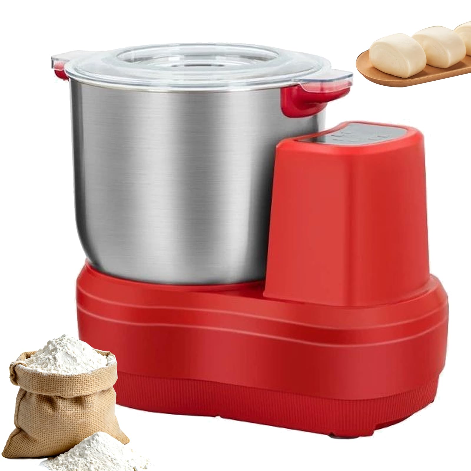 ZHJOPP 220v Electric Dough Maker, Automatic Dough Mixer with Ferment Function and Timing,10L Dough Kneading Machine for Pizza and Bread