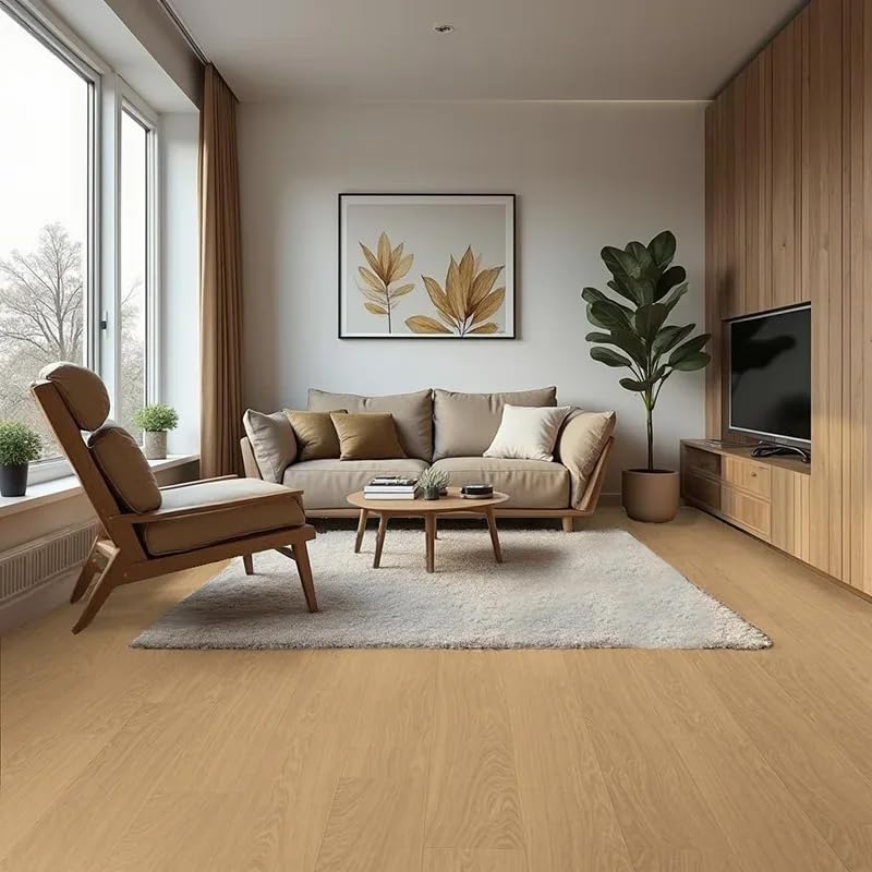 Pavimentos Arquiservi - Tarima Vinílica SPC Color Roble Frances | Espesor: 5 (4+1) mm | Flotante en Clic | Uso Doméstico | Zonas Húmedas | Cocina | Baño