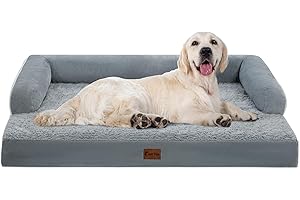 Orthopedic Dog Bed for Large Dogs | Waterproof Memory Foam Dog Bed...