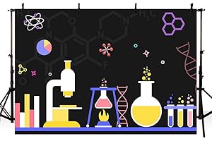 MEHOFOND Science Theme Party Backdrop