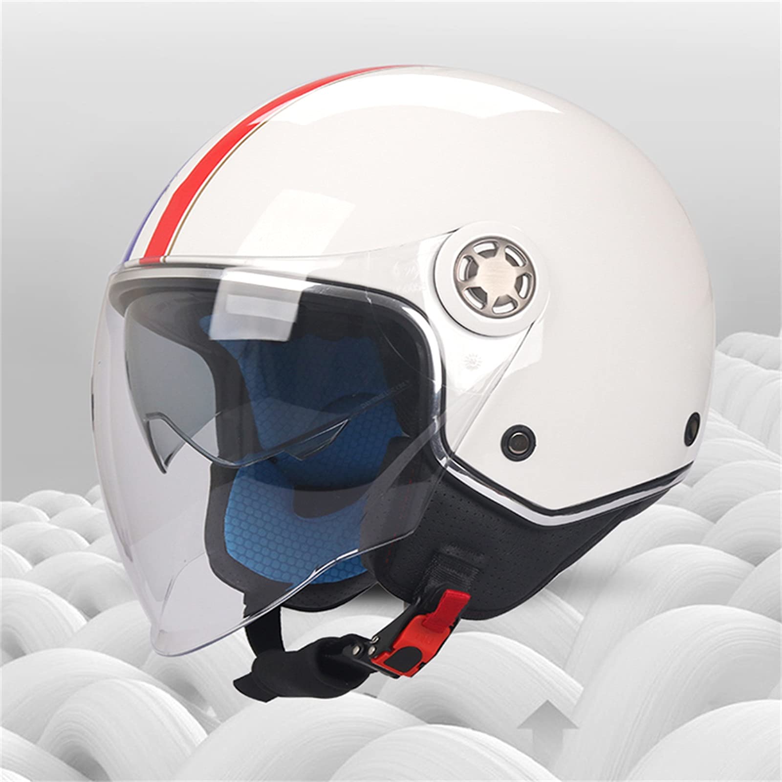 Casque Moto Retro Jet - Demi-casque Homologué Pour Scooter Et Cruiser - 10
