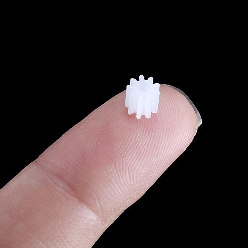 Miniatura 5 de uxcell 20 piezas de engranajes de plástico 9 dientes modelo 092A engranaje de reducción engranajes de gusano de plástico para RC coche robot motor