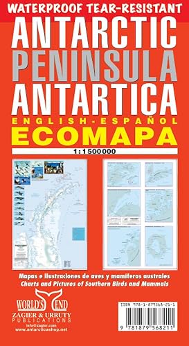 Antarctic Peninsula Antartica - Ecomapa (English/Spanish Edition)