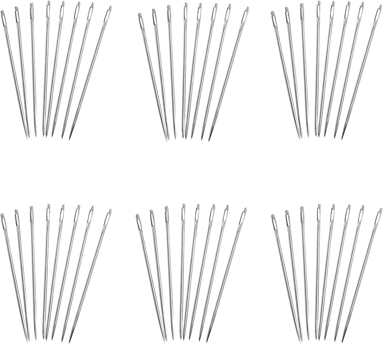 OurHommie 50 Pack 6 Inch Long Upholsterer Needles Large Eye Needle for Sewing Act Crafts - 150mm Long x 1.6mm Thickness - Wholesale