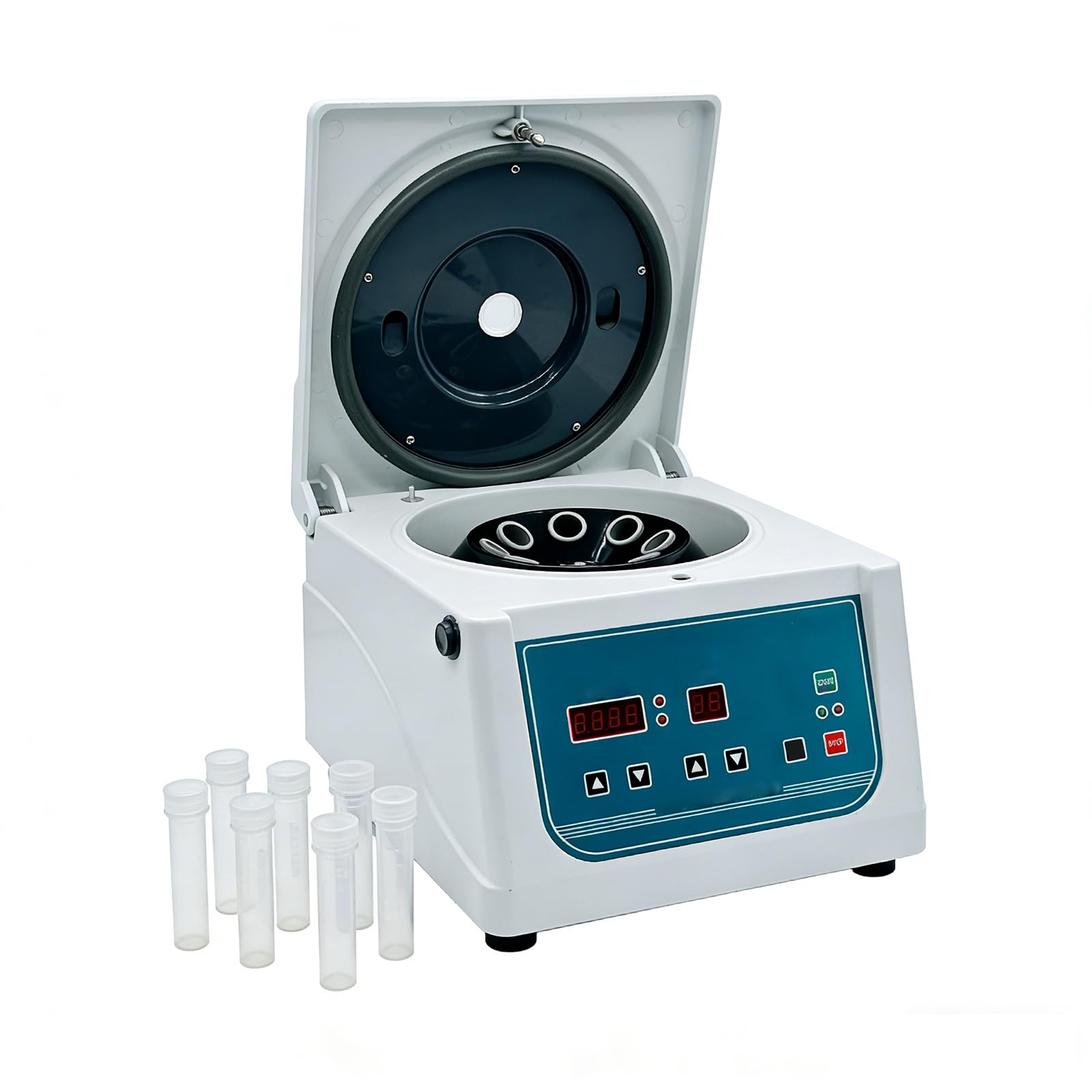 MObyat Digitale Laborzentrifuge, 300–4000 U/min, Tischzentrifuge, 10 Ml/15 Ml X 8 (max. 2156 X G), Timer 1–99,59 Min, Bürstenloser Motor, Für Forschung Und Lehre An Universitäten