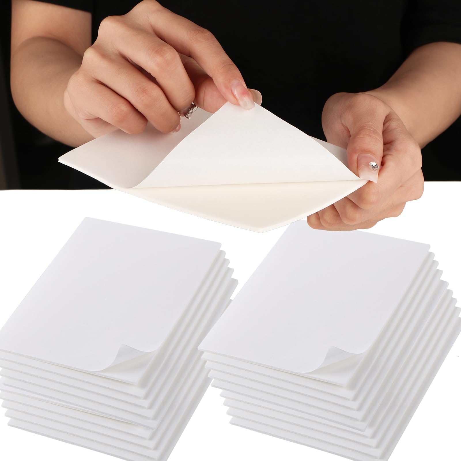 20 Pieces Double Sided Adhesive Foam Sheets 2mm Thickness,4.25x5.5inch sticky, dimensional adhesive sheets,Add Depth,Dimension,and Detail to Your ProjectsThey Can Be Cut,Sliced,and Die Cut Arts Crafts