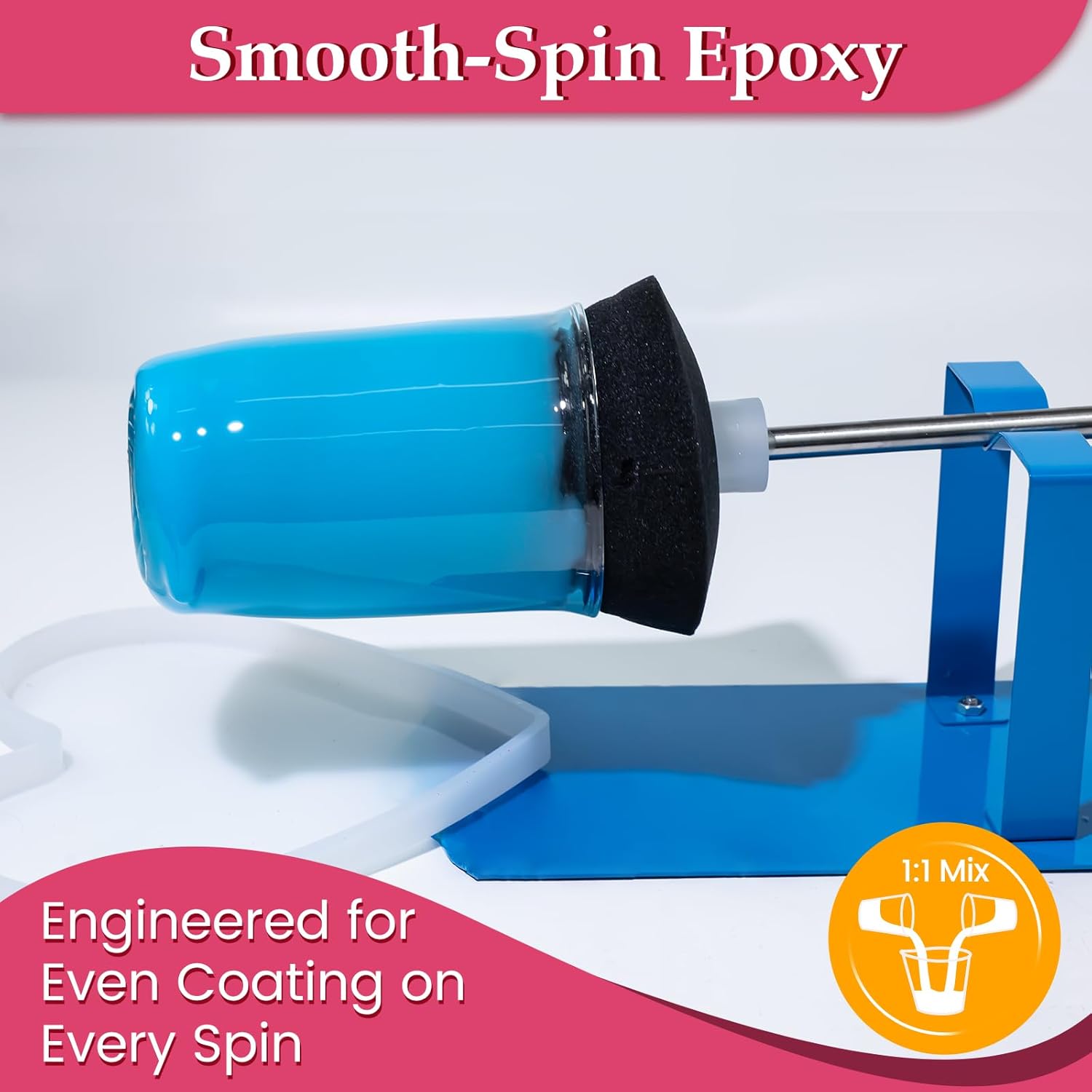 Bond Craftor Tumbler Epoxy, Fast Curing Epoxy Resin for Tumbles Cup and Coating, 32 oz