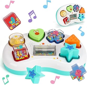 Amazon Smiim リズム 音楽 おもちゃ 玩具 はめこみ つみき あかちゃん 赤ちゃん がらがら ラトル おもちゃ