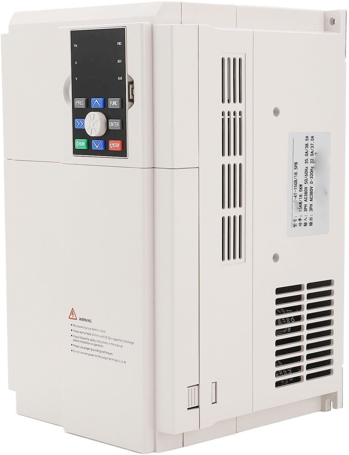 Variable Frequency Drive, 380V AC 50/60Hz Input 0-320Hz Output 3 Phase to 3 Phase Converter, CNC VFD Inverter Frequency Converter for 15kW 18.5KW Spindle Motor Speed Control
