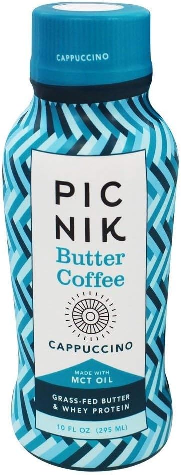 Picnik Butter Coffee - Cappuccino - Case Of 4 - 6/10 Fl Oz