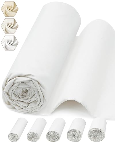 FIVEIZERO 100% Cotton Muslin Fabric by The Yard,59in x 1.9yd
