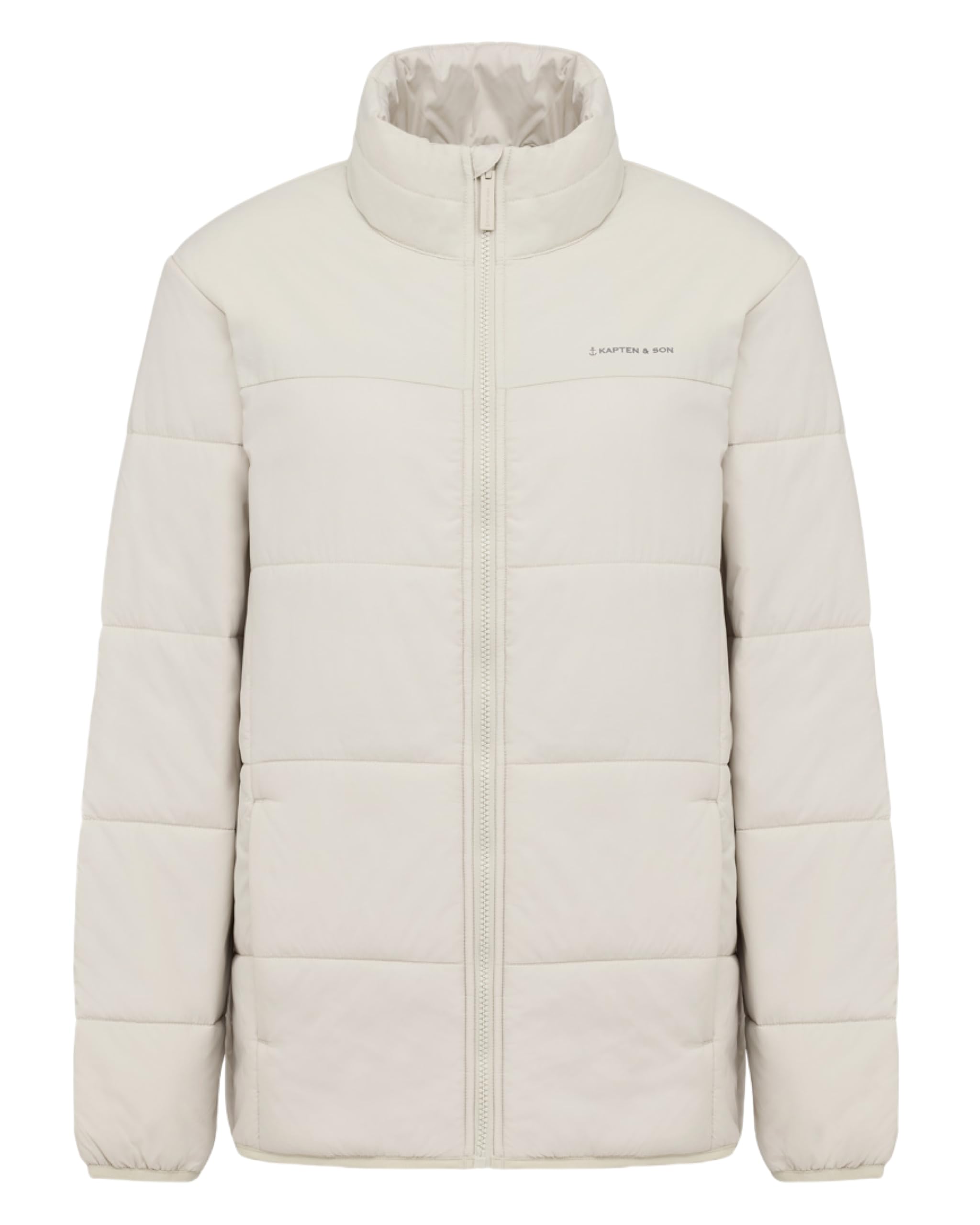 Kapten & Son Light Puffer Jacket All Black, Sandstone, Olive XS-XXL | Übergangsjacke Damen & Herren | Solo oder als Base Layer für Winterjacke | atmungsaktiv, winddicht | Outdoorjacke, Alltag