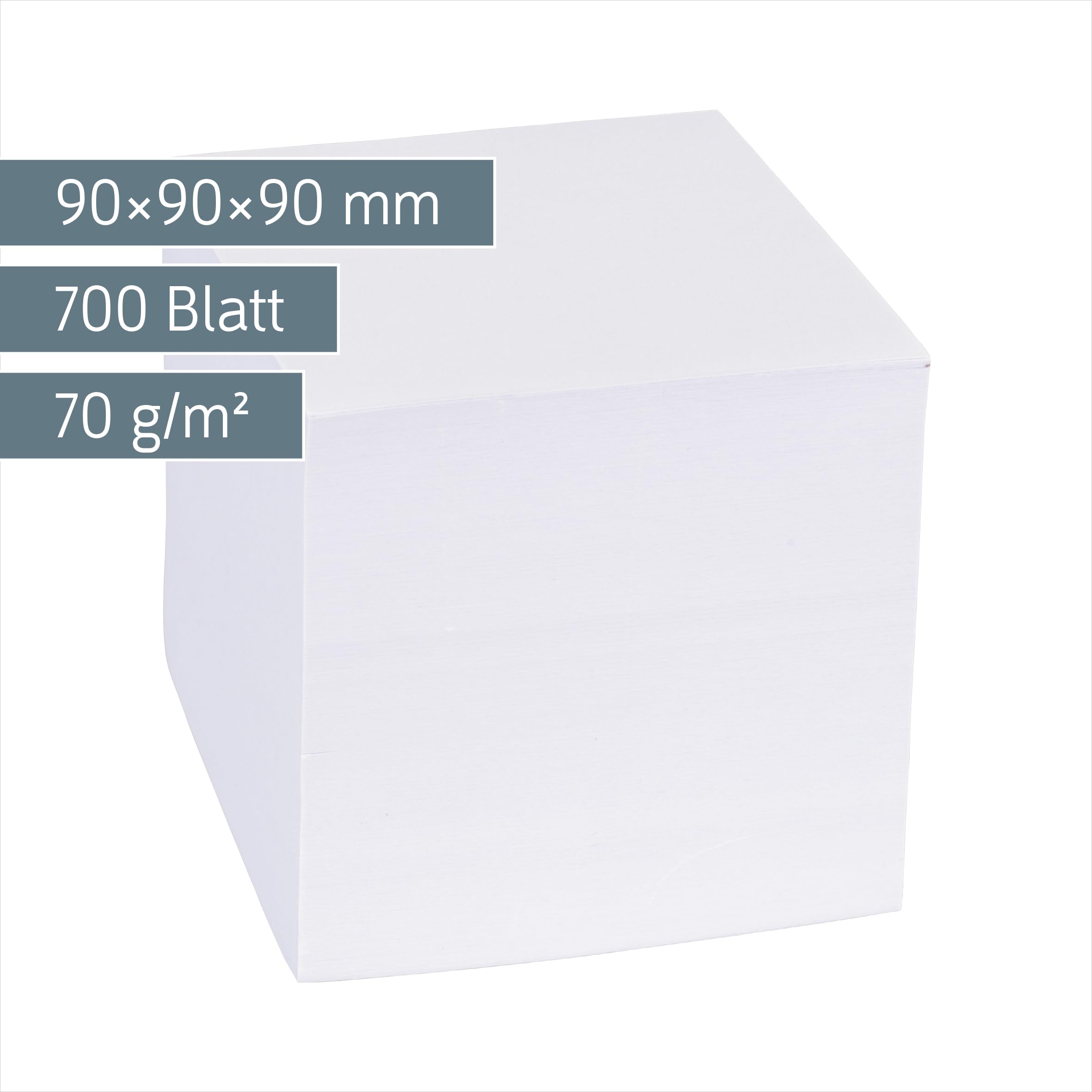 KÃ?NIG & EBHARDT Zettelboxeinlage, 90 x 90 mm, weiÃ?, 700 Pezzi