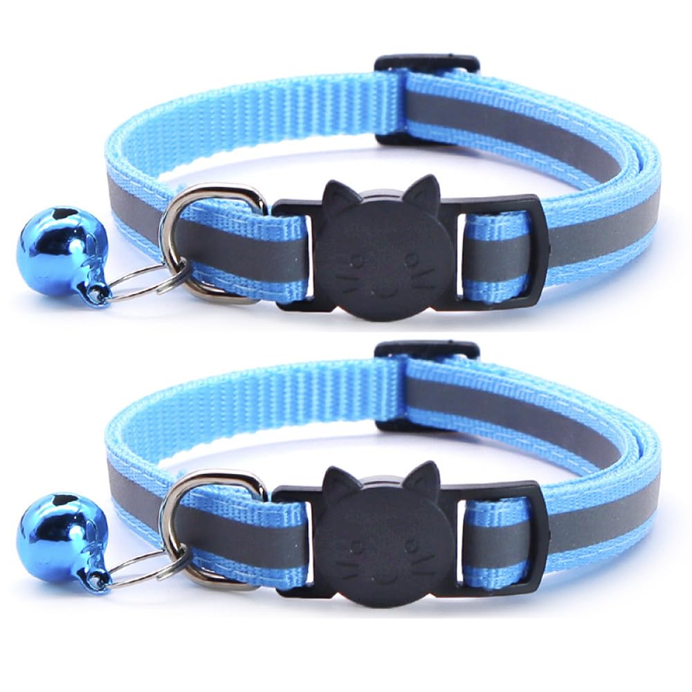 Collier pour chat réfléchissant et réglable pour sécuriser les sorties du chaton