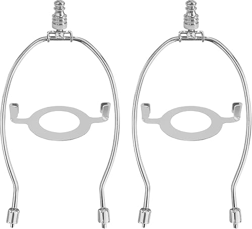 Miniatura 5 de Kit de soporte ajustable para arpas de pantalla de lámpara, 8, 9, 10 pulgadas con base de luz E26, piezas para lámparas de mesa y de pie, soporte de