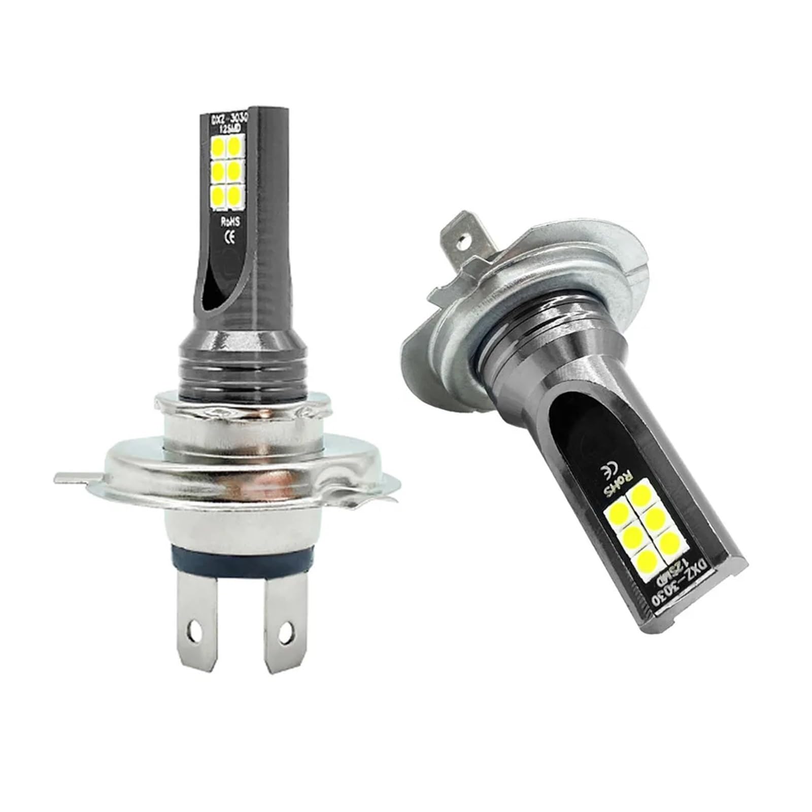 2 pezzi LED H4 H7 H11 faro dell'auto H8 H9 H10 H1 H3 fendinebbia lampadine 9005 9006 lampade da corsa for guida automatica 12000LM 80W 12V 24V(6000K Cold White,H4)